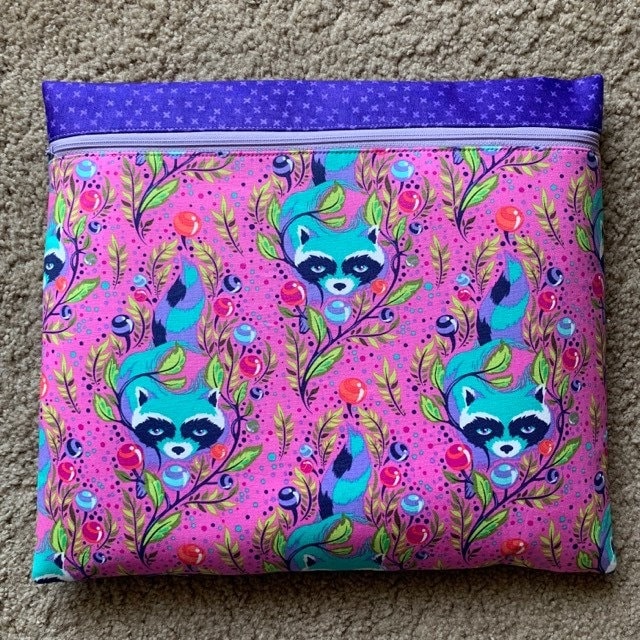 Tula Pink Trash panda Raccoon project bag
