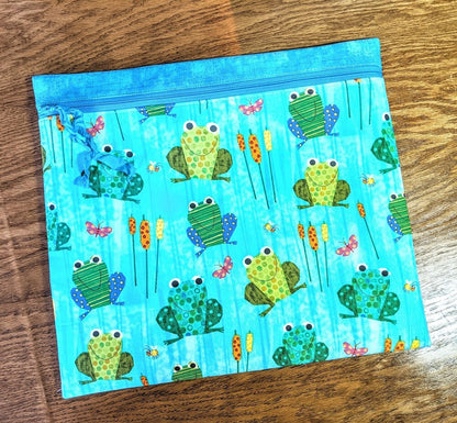 Happy Frogs project bag
