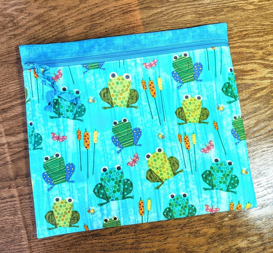 Happy Frogs project bag