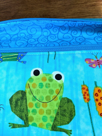 Happy Frogs project bag