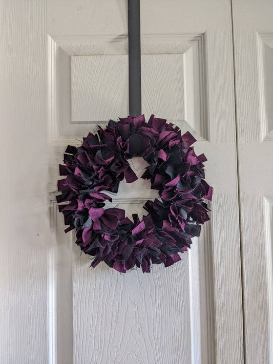 11" Rag Wreath/Candle ring Victorian Gothic